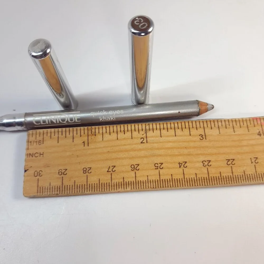 Vintage CLINIQUE Dual End Shadow Liner Quick‎ Eyes Color khaki 03 eyeshadow